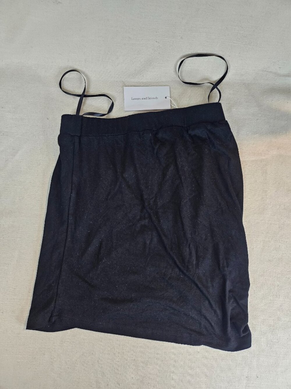 Lovers and Friends Black Ruched Mini Skirt - Size S - Picture 4 of 7